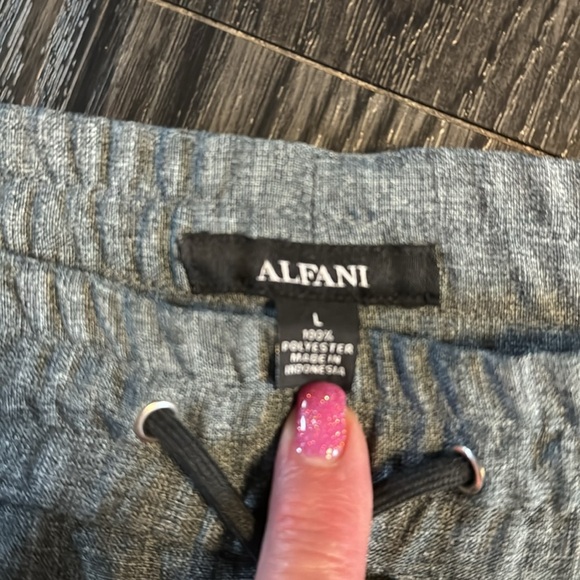 🍍ALFANI ELASTIC DRAWSTRING SLACKS🍍POCKETS🍍SIZE LARGE🍍A-1 - Picture 2 of 3